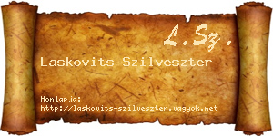 Laskovits Szilveszter névjegykártya